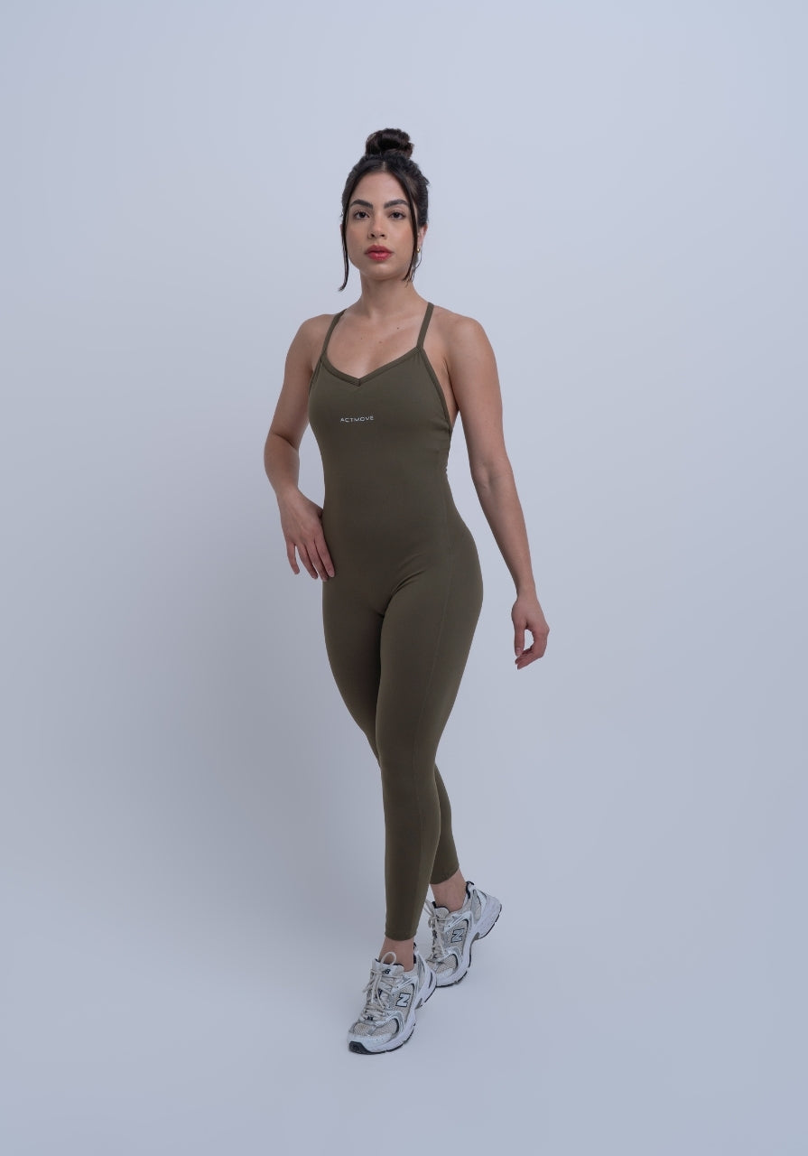 All In One Long - Combat Green